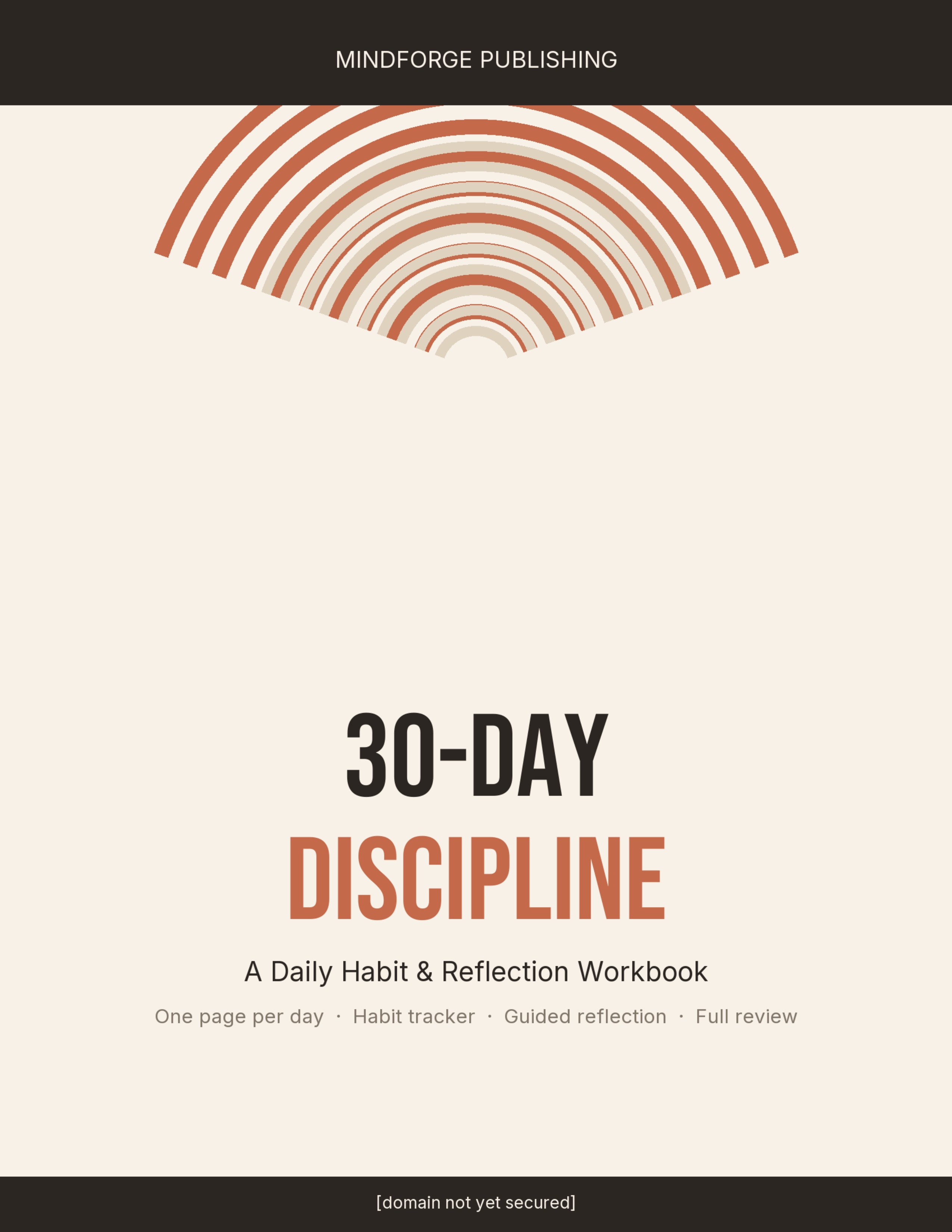 30-Day Discipline Challenge Workbook cover — MindForge Publishing