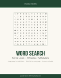 Cat Lovers Word Search Book cover