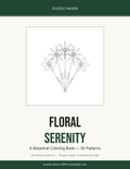 Floral Serenity Coloring Book cover