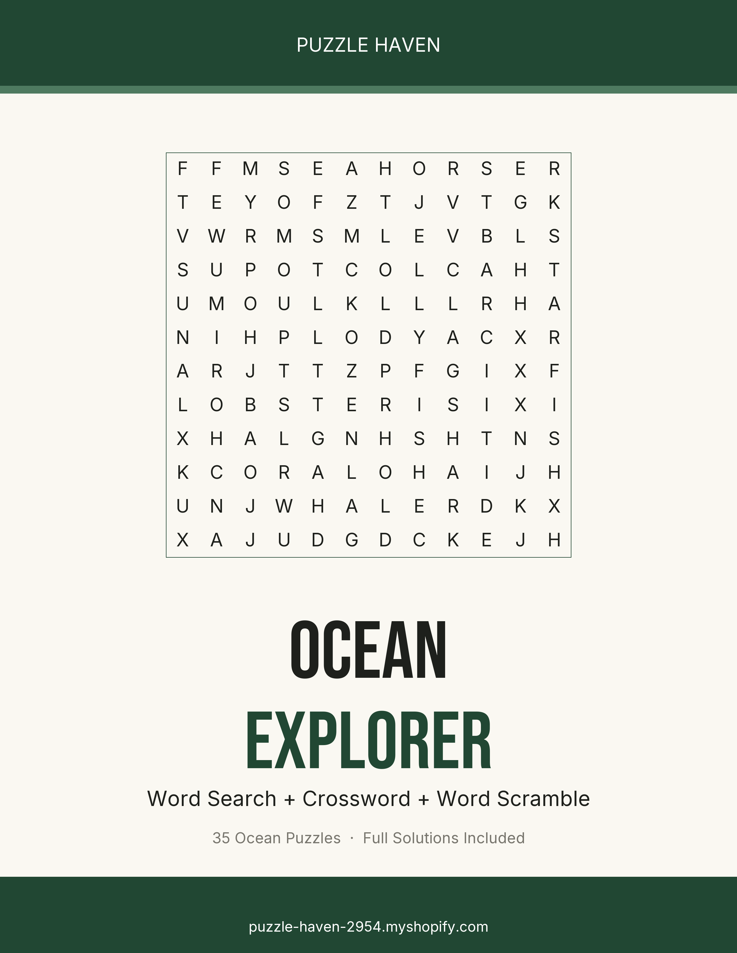 Ocean Explorer Puzzle Pack cover