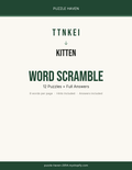 Word Scramble Puzzle Book cover